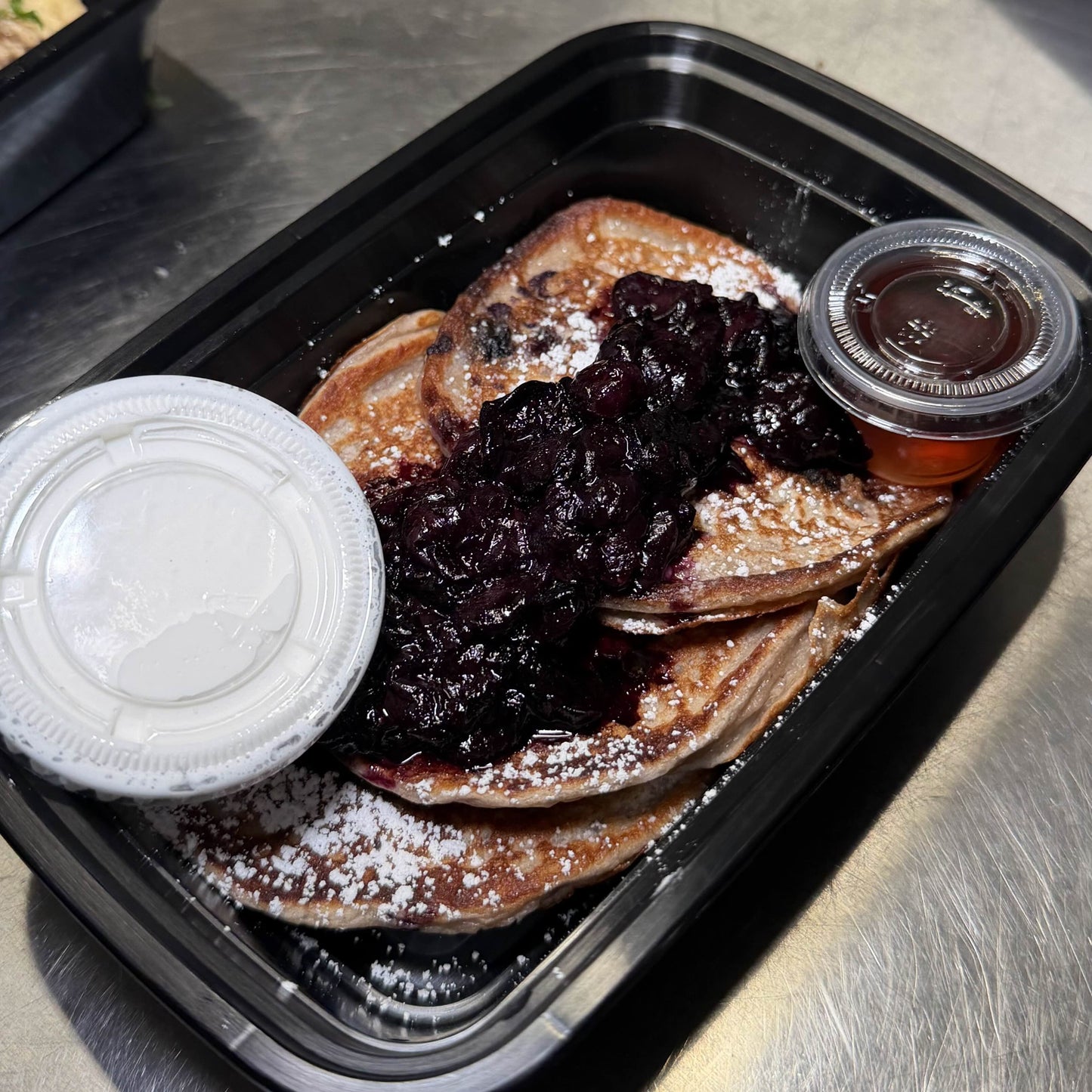 Blueberry Protein Pancakes