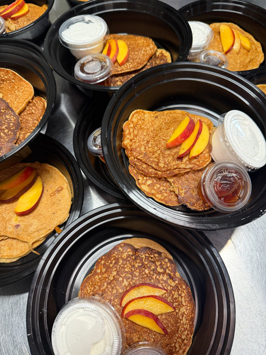 Peace cobbler protein pancakes